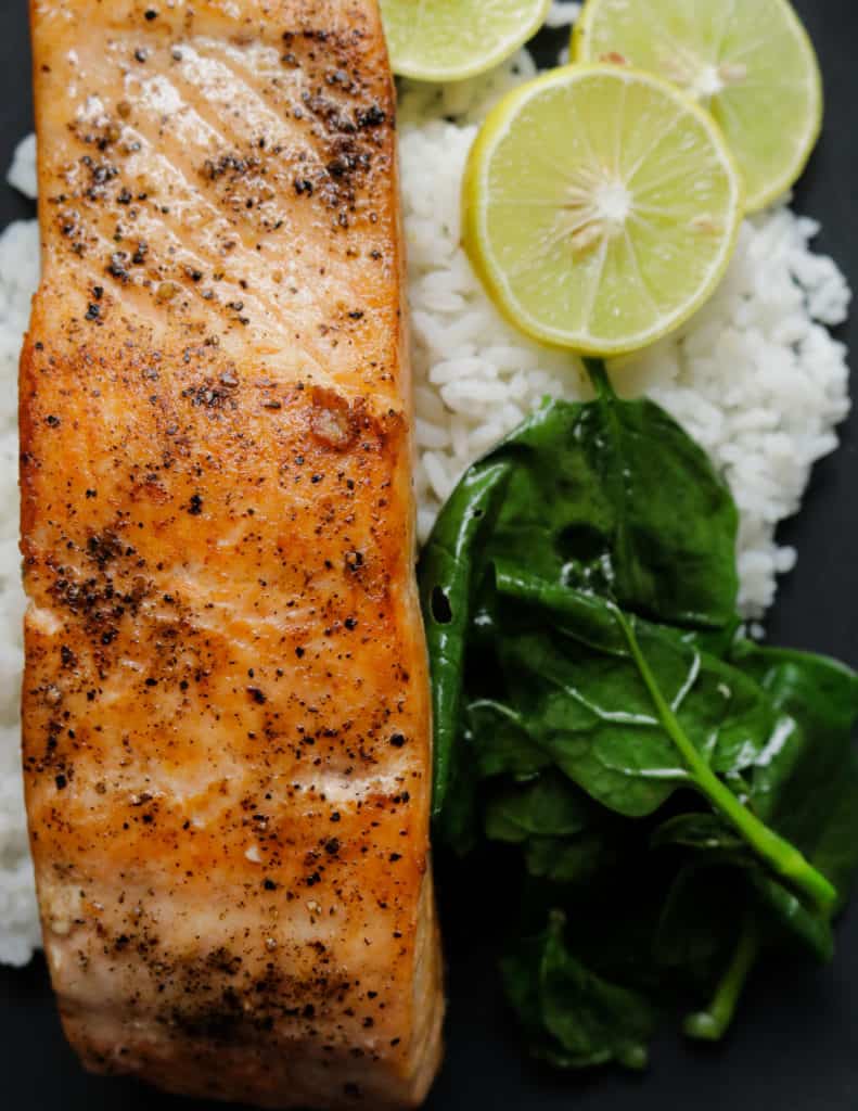 Pan seared salmon. - THE SEAFOOD BLOG