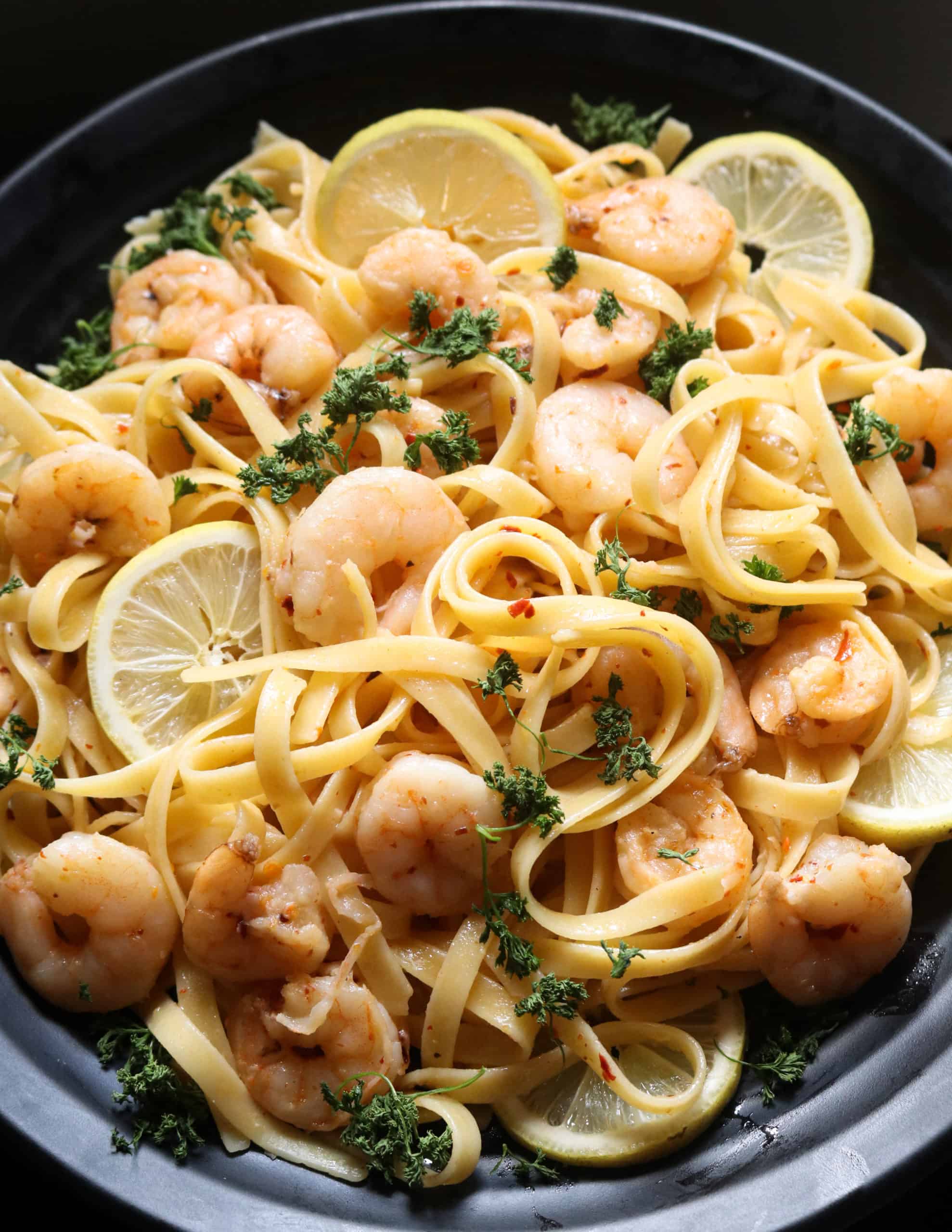 garlic lemon shrimp pasta. - THE SEAFOOD BLOG